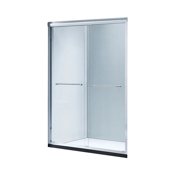Chrome Glass Bathroom Door