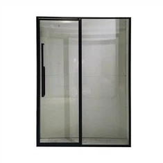 검은 색 힌지 샤워 스크린