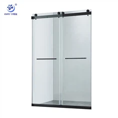 검은 슬라이딩 샤워 도어 1200